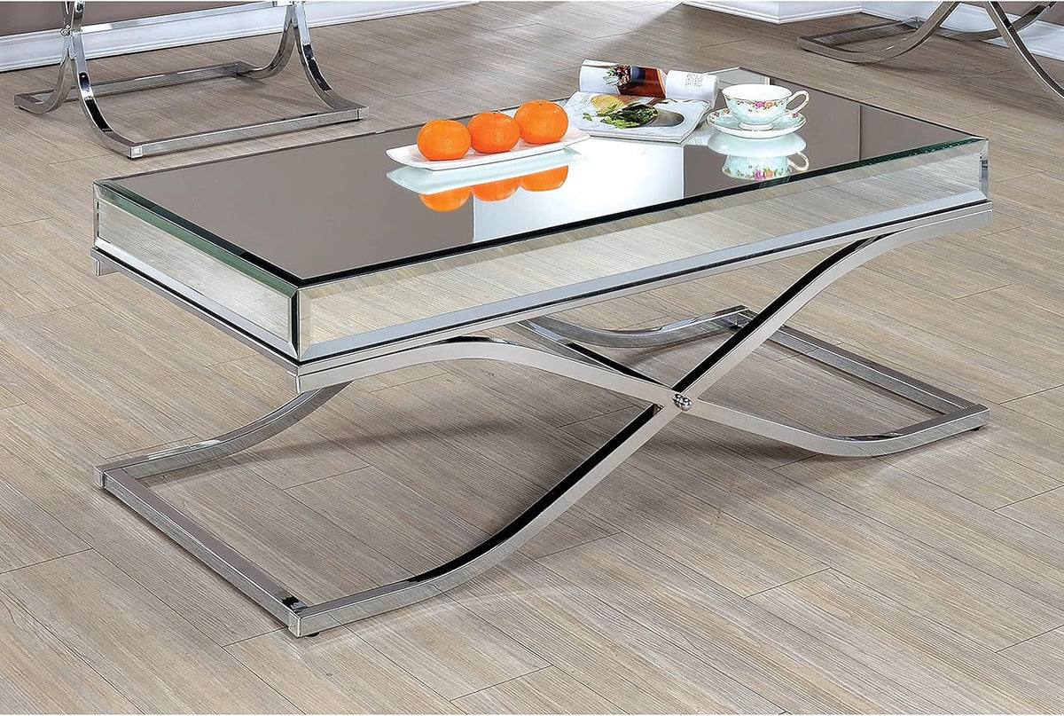 Chrome Black 2-Piece Accent Table Set R63187