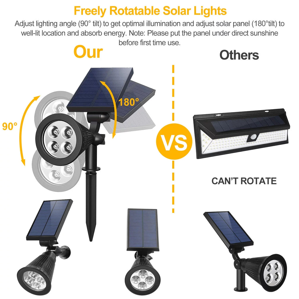 4 Pcs Solar Dusk To Dawn Outdoor Light H47246