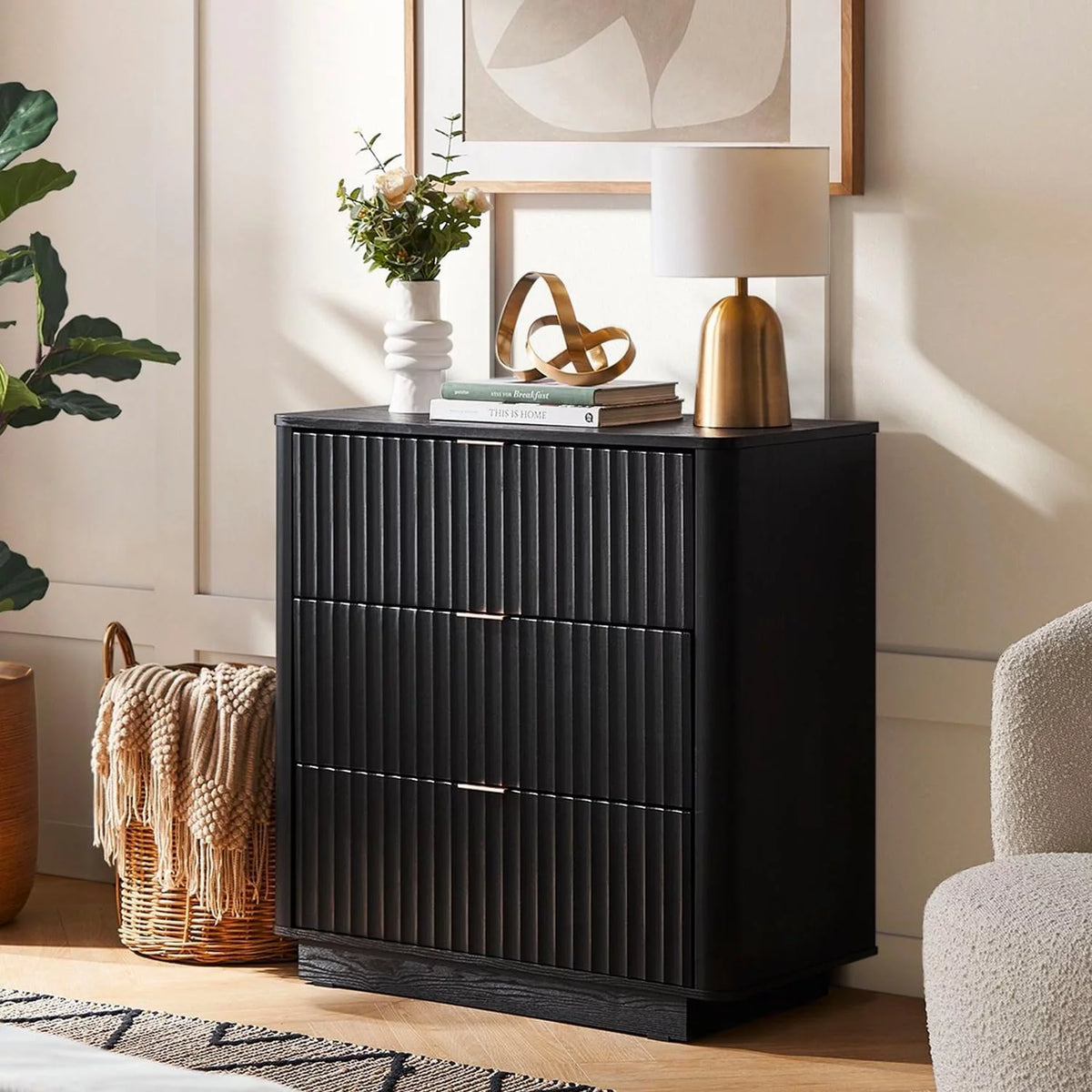 Oak 3 Drawer Dresser U505