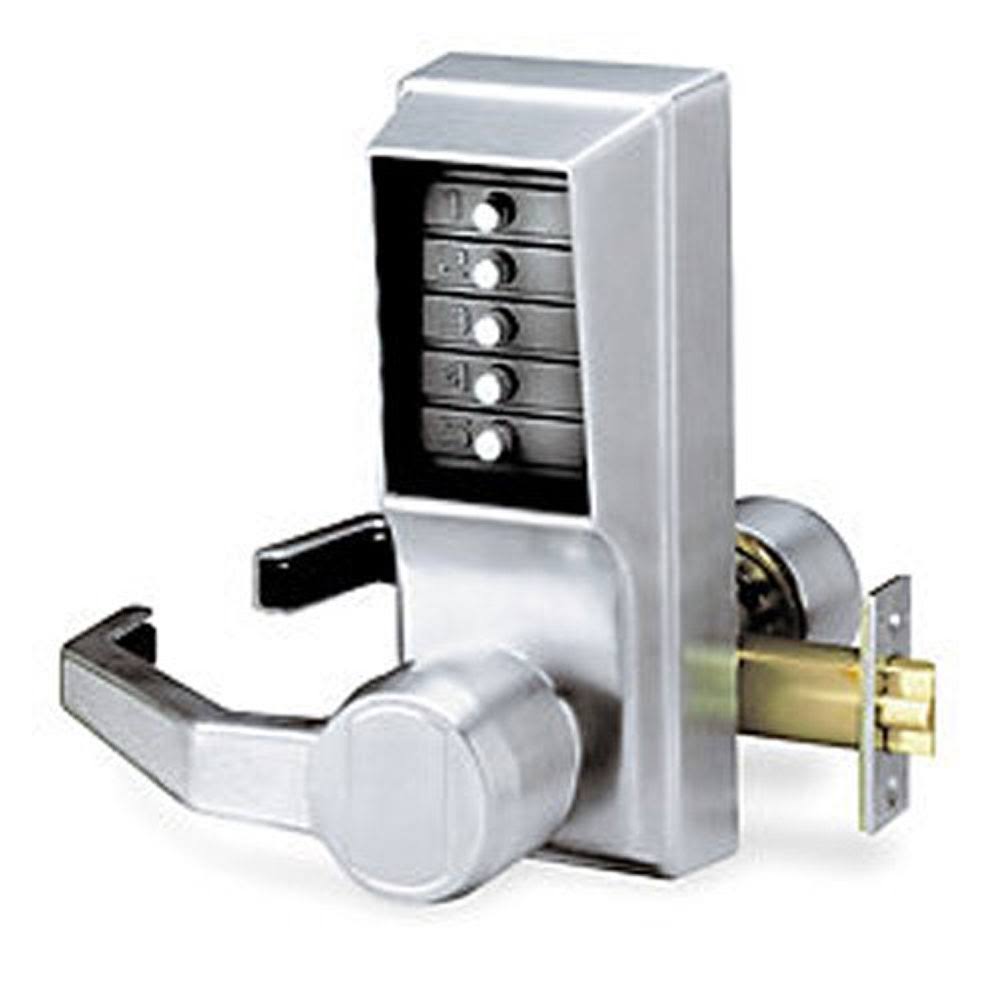 Keyless Door Lock Passage Left Hand Satin Chrome K52559