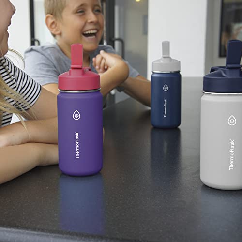 Kids Water Bottle with Straw Lid 16 oz 2 Pack I7826
