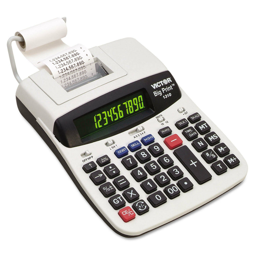 Victor 1310 Big Print Commercial Thermal Printing Calculator T49402