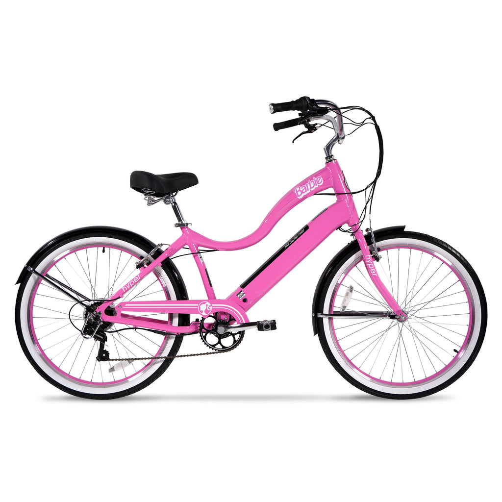36V Electric Cruiser E-Bike with Pedal-Assist, 250W Motor, Pink X832250