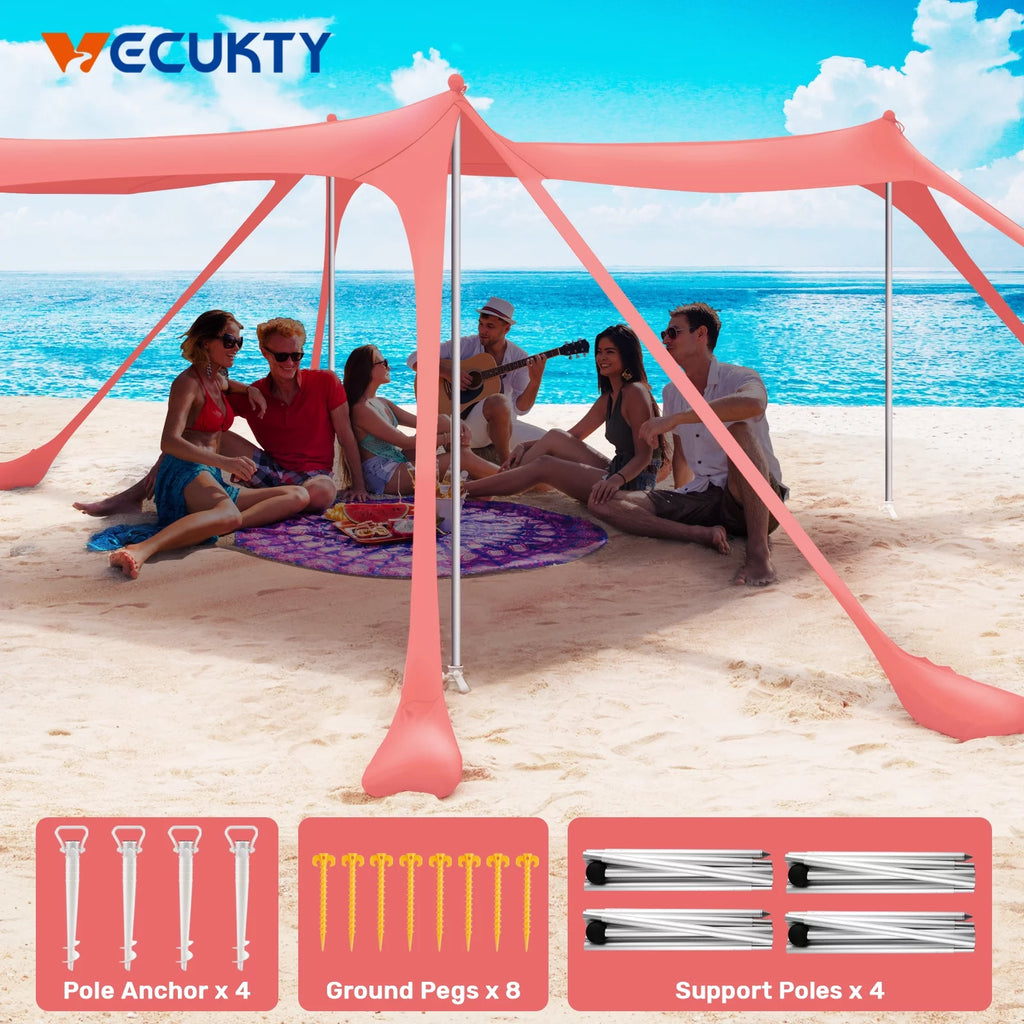 10x10ft Beach Canopy Sun Shelter X333