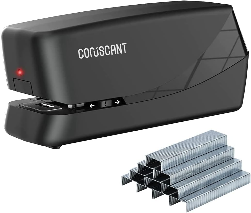 Electric Stapler, 25 Sheet Capacity, AC or Battery Powered R349559