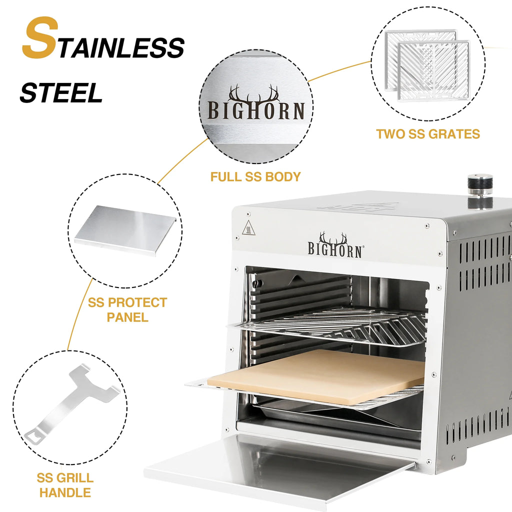 Portable Stainless Steel Propane Gas Grill E2078