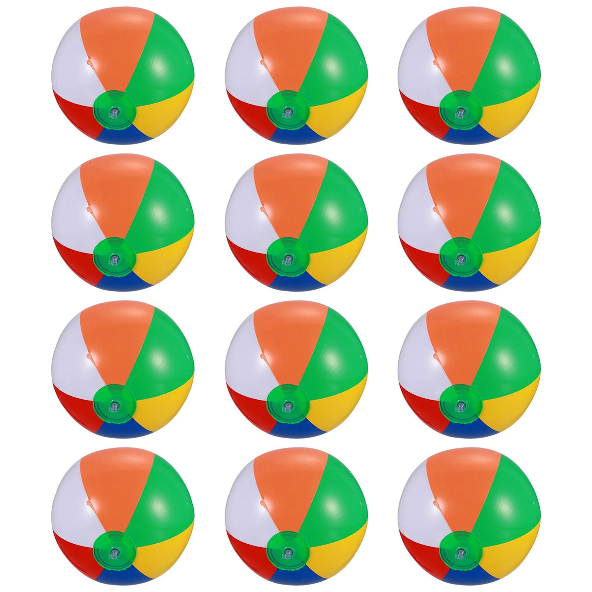 12 Pcs Inflatable Beach Balls Pool Toys O468