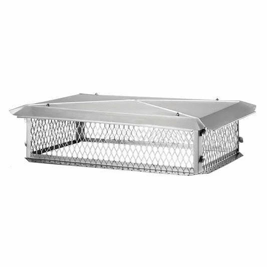 17 x 35 Multi-Flue Chimney Cap, SS, 10x22 High, 3/4x22 Mesh P567749