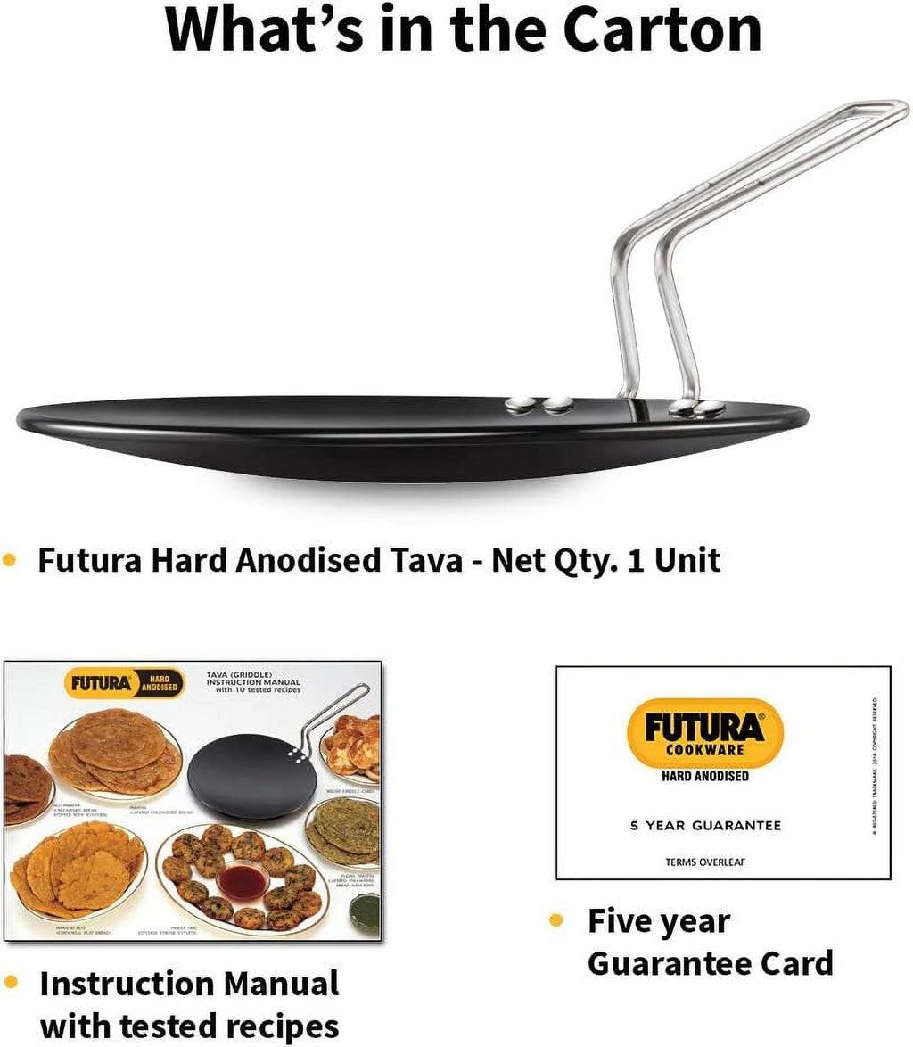Hard Anodized Concave Griddle Tava 9.5Inch I89890