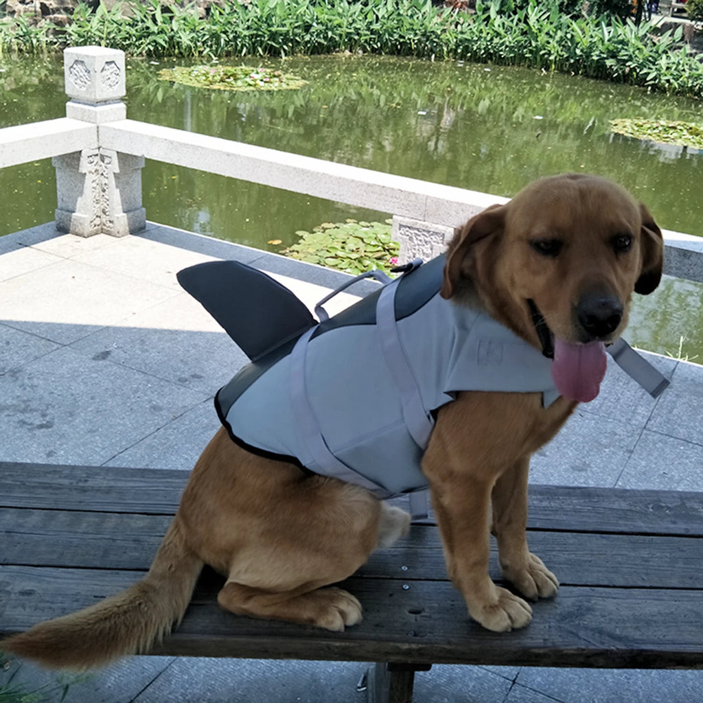 Dog Pet Shark Swimsuit Vest Safety Wear R51026