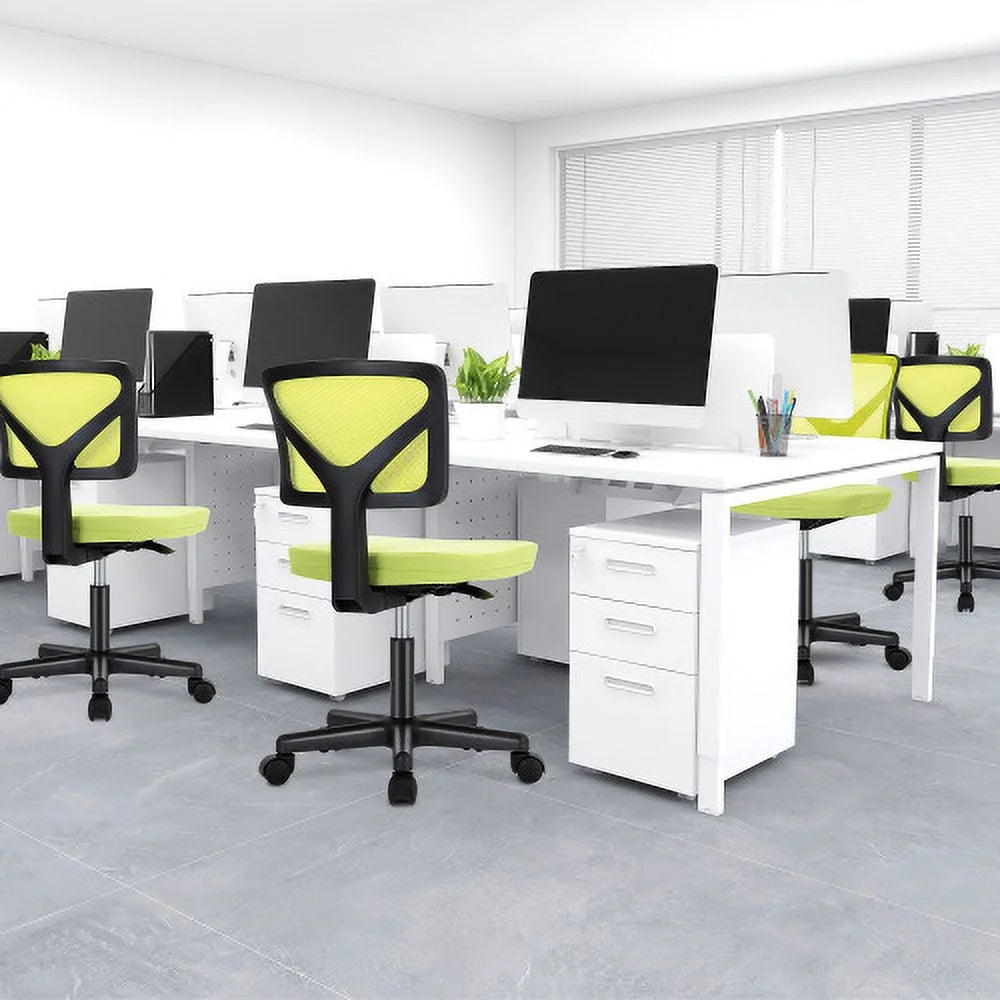 Armless Desk Chair with Lumbar Support T7171
