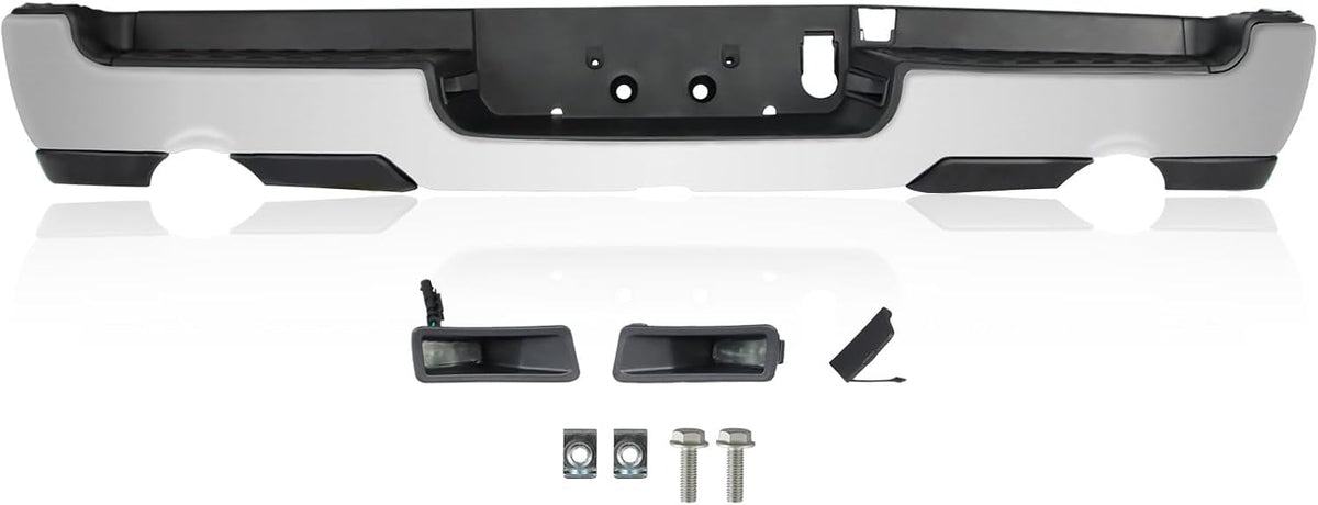 Steel Chrome Rear Step Bumper Assembly H10437