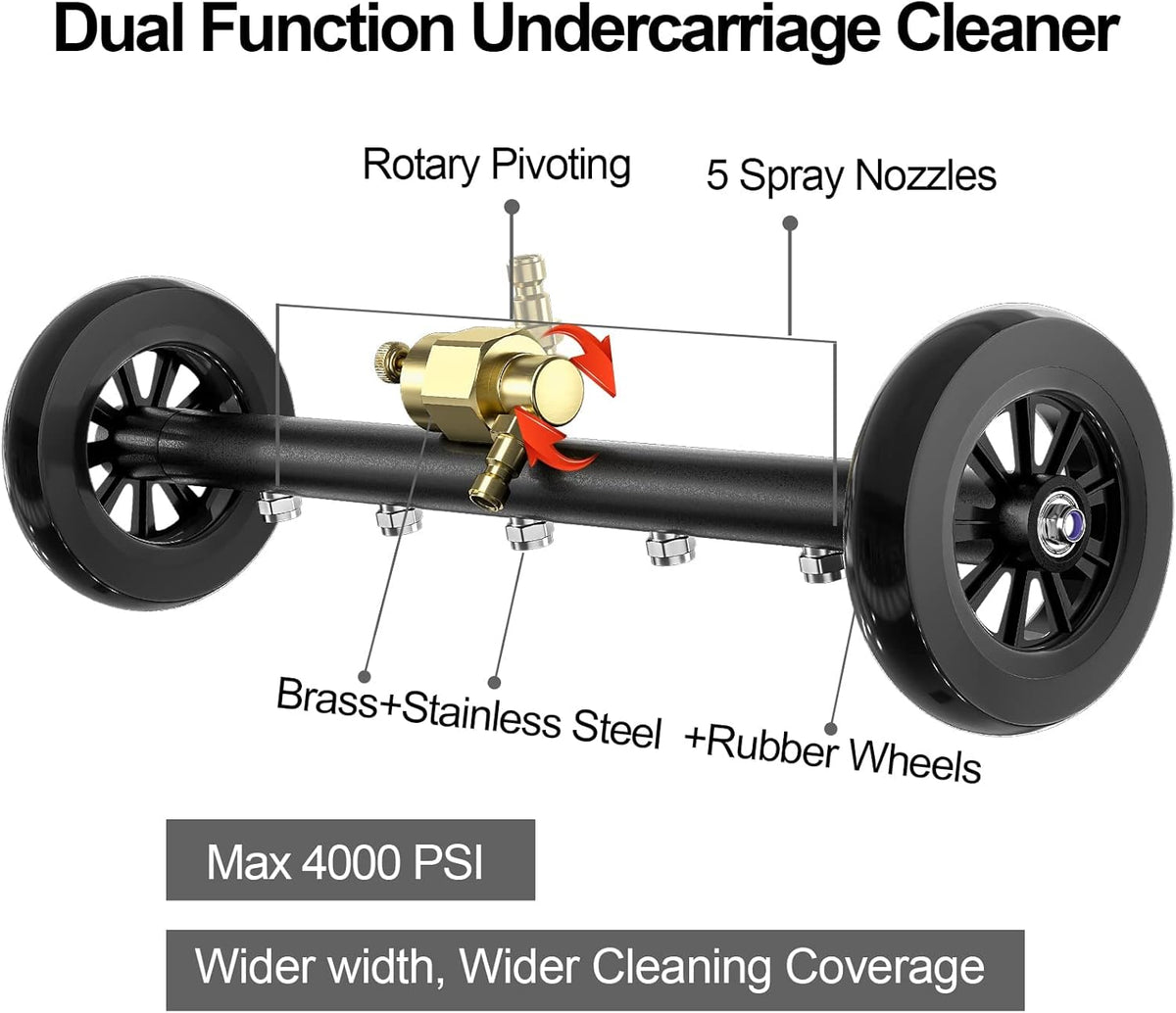 24 Inch Pressure Washer Water Broom with 3 Extension Wand S53090