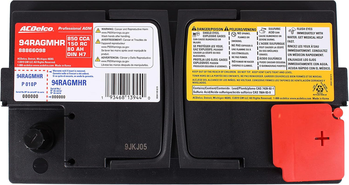AGM BCI Group 94R Battery X457