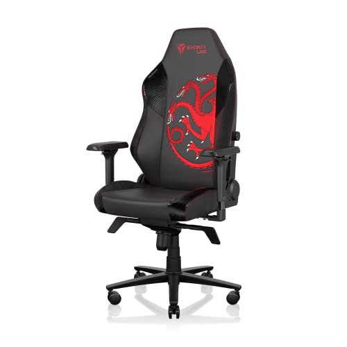 Black/White Leatherette Gaming Chair with 4D Armrests W42119