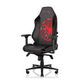 Black/White Leatherette Gaming Chair with 4D Armrests W42119