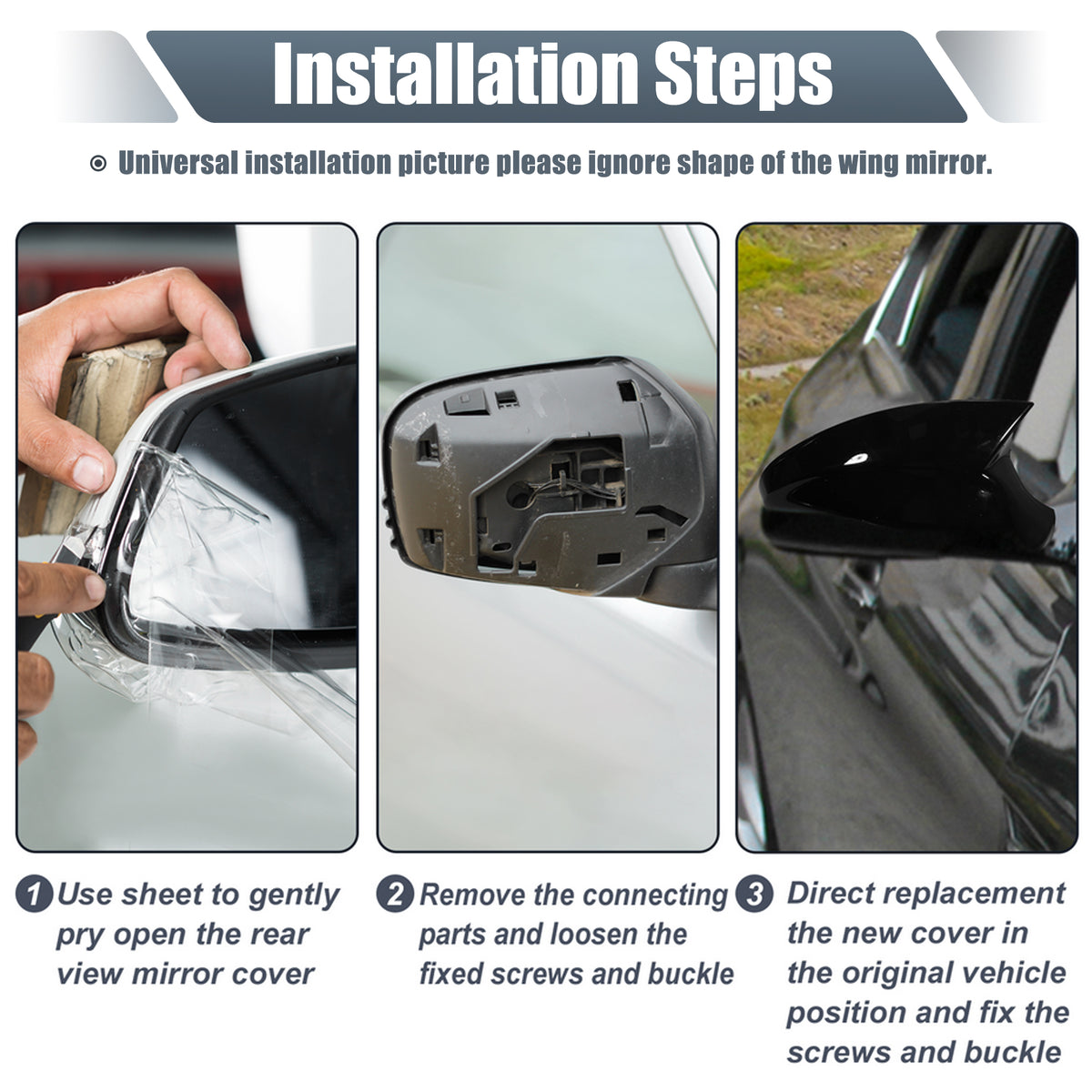 White Left Side Mirror Cover Cap for BMW Mini Clubman R55 Hatchback Cooper R56 S196531