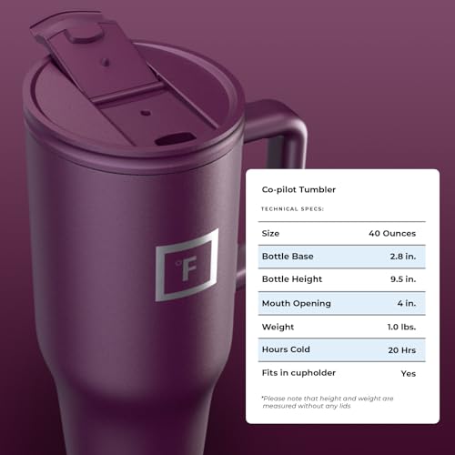 16 Oz Insulated Travel Tumbler with Straw I895463
