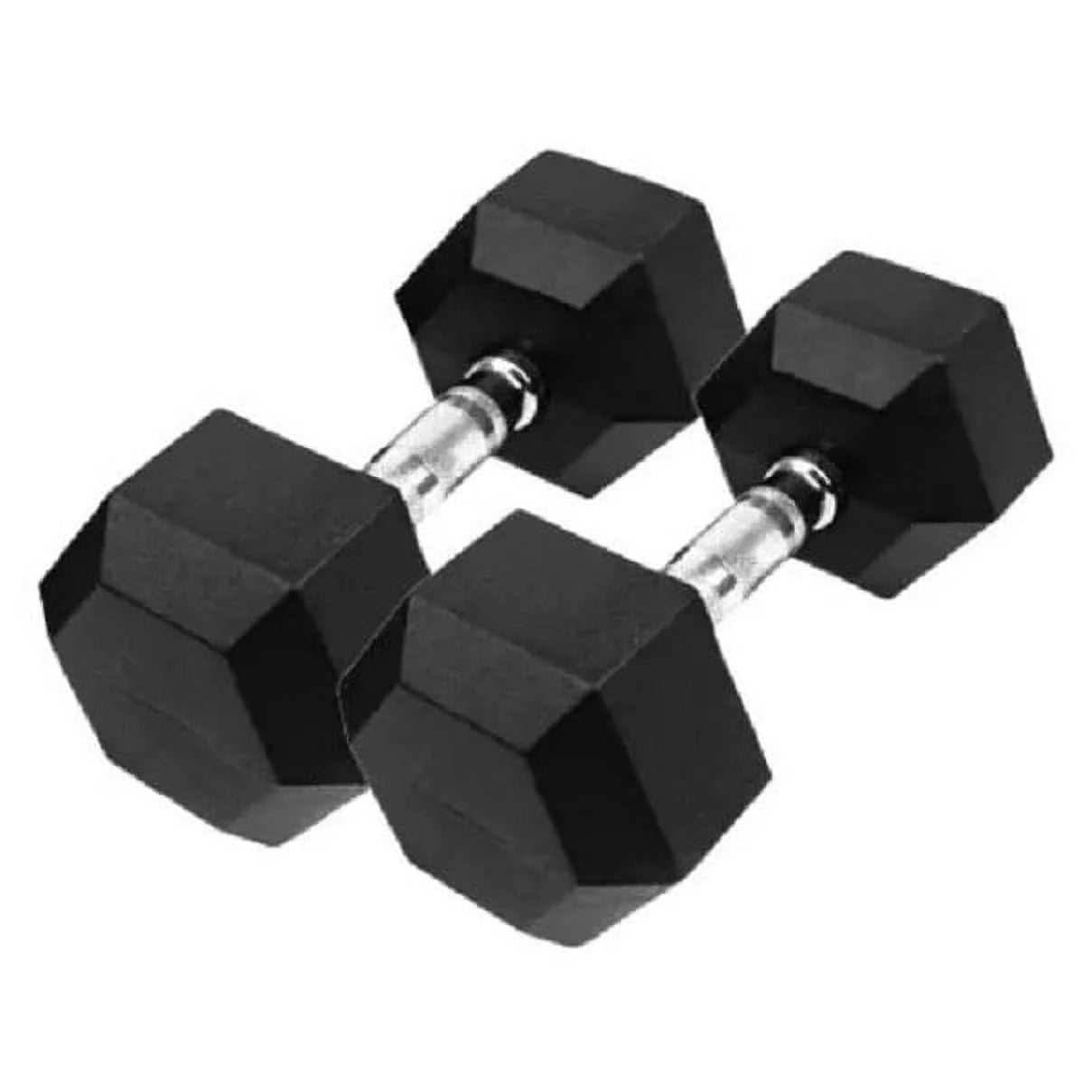 30 LB Pair Rubber Hex Dumbbells M890