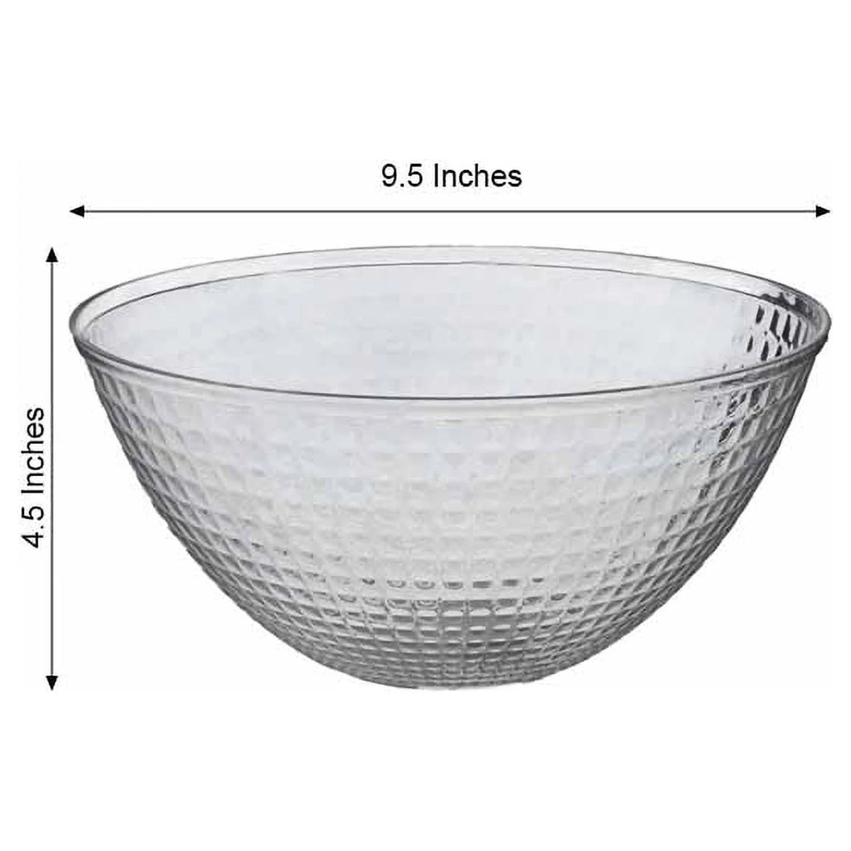 Clear 2qt Disposable Plastic Punch Bowl U574019