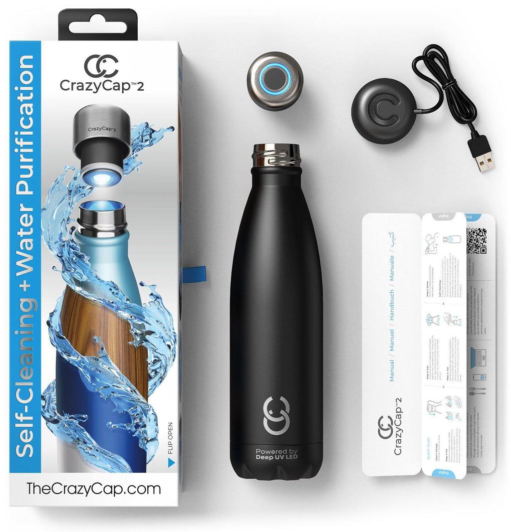 25oz Water Bottle Black Stone C422