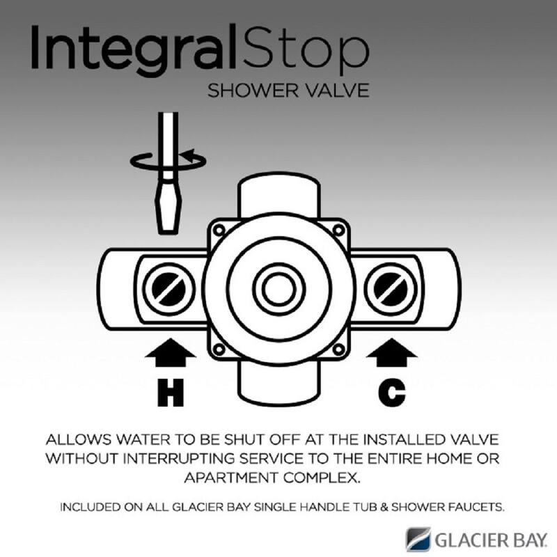Single Handle Tub and Shower Faucet 1.8 GPM Polished Brass C54244