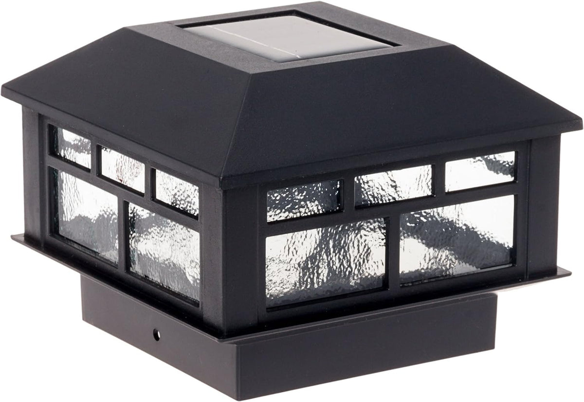 White 8 Pack Solar Powered LED Post Cap Lights Z136