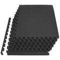 Black 1-in Exercise Puzzle Mat 6 Tiles N251928