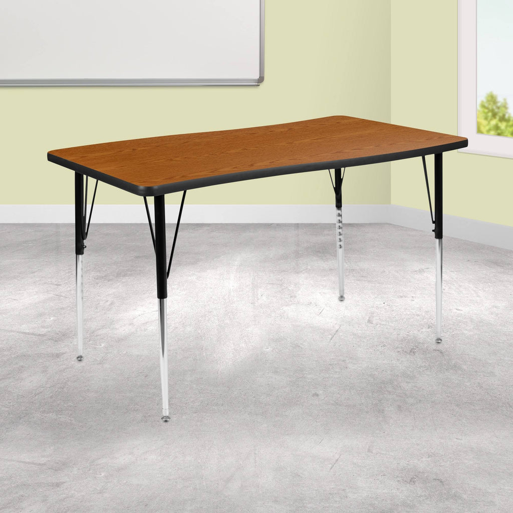 Rectangular Oak Laminate Activity Table R9083