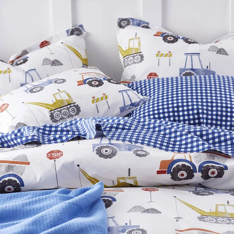 Multicolored Graphic Organic Cotton Twin Comforter N696674