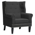 Gray Linen Arm Chair N186893