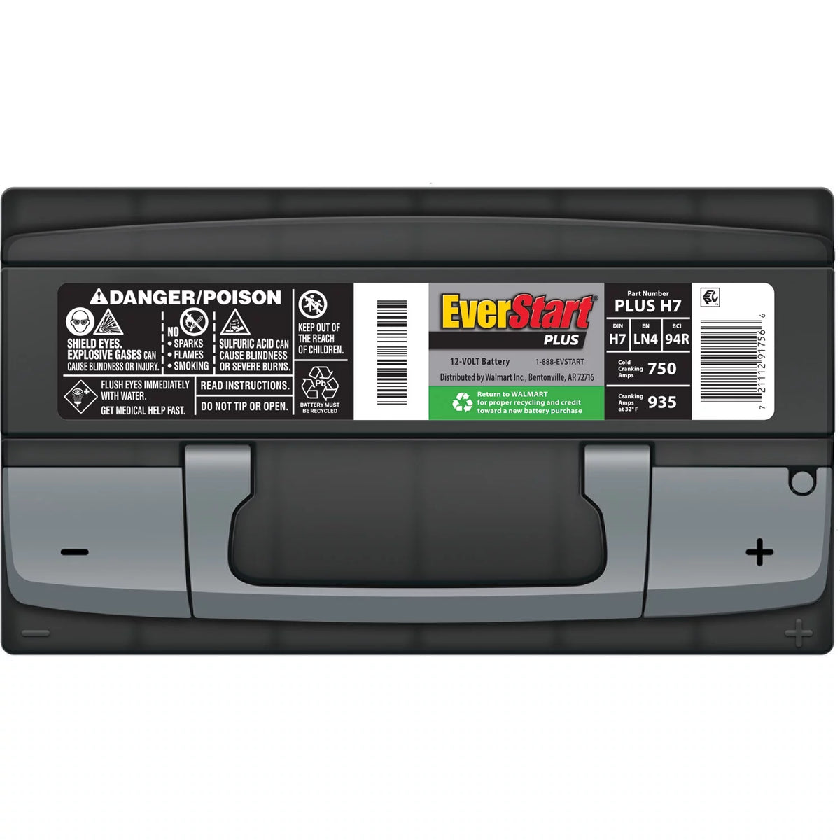 Lead Acid Automotive Battery Group Size H7 12 Volt 750 CCA J831