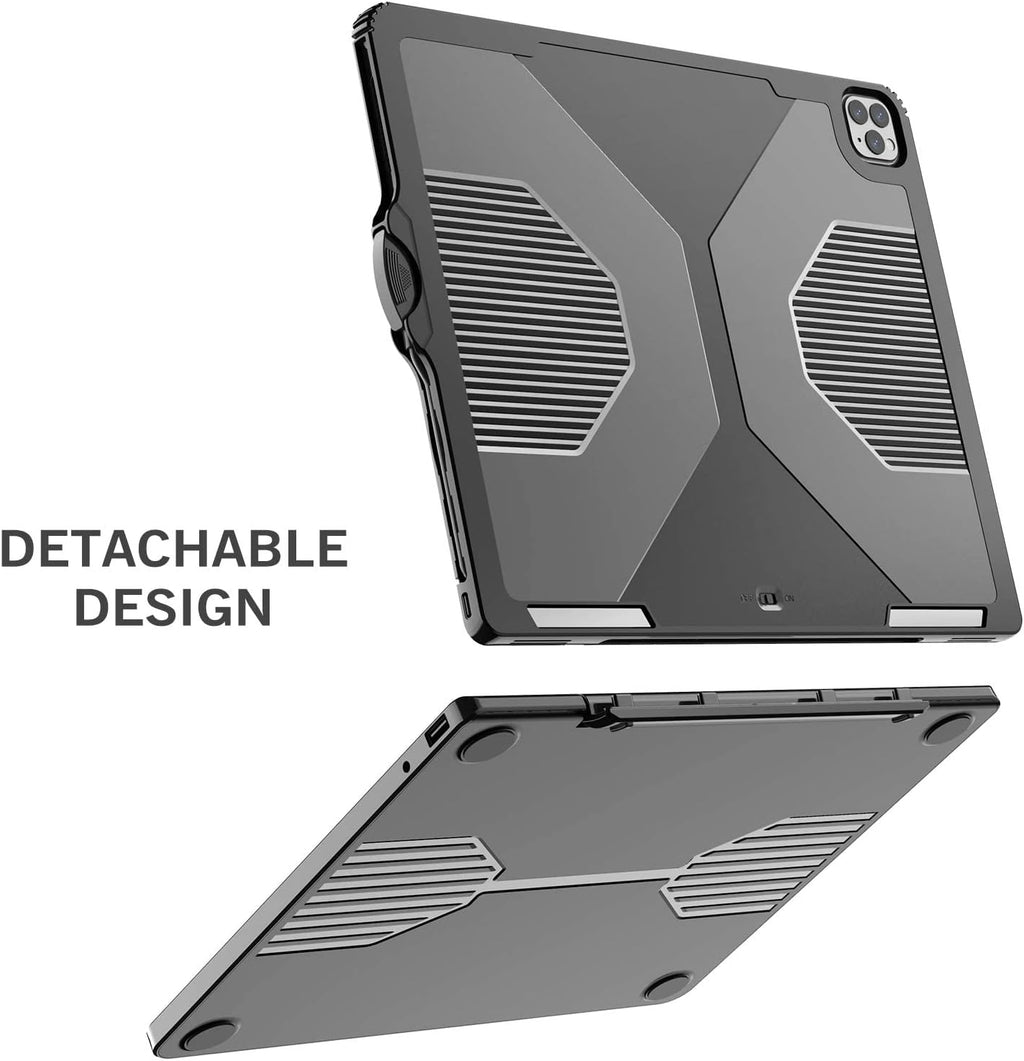 iPad Pro 12.9 Case with Keyboard, 7 Color Backlit, Black P171522