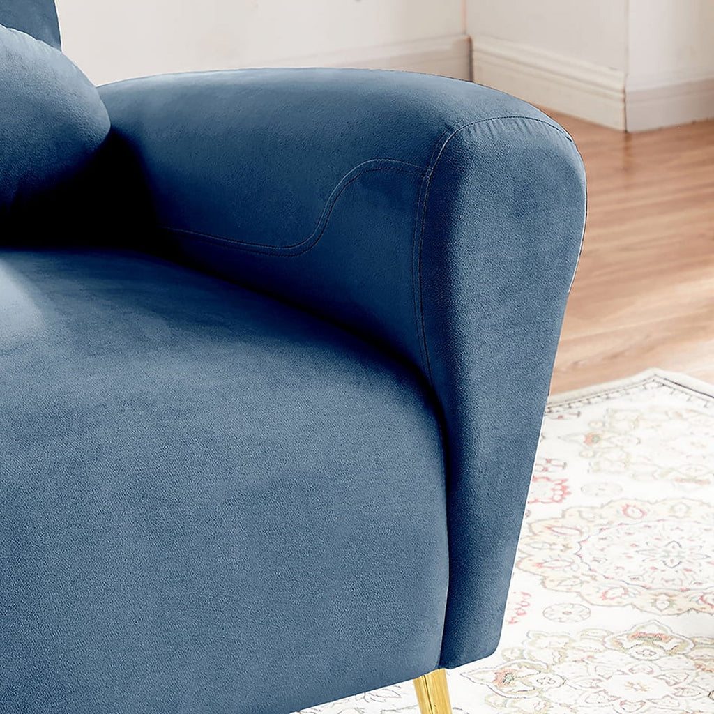 Blue Upholstered Armless Chair J474321