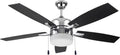 Chrome Finish 5 Blade Ceiling Fan C468754