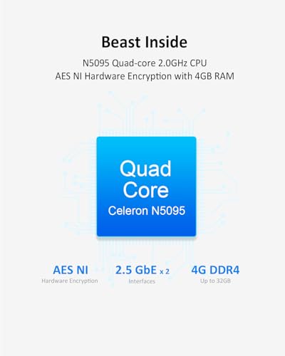 4-Bay NAS Network Storage Server with 2.5GbE Port U284464
