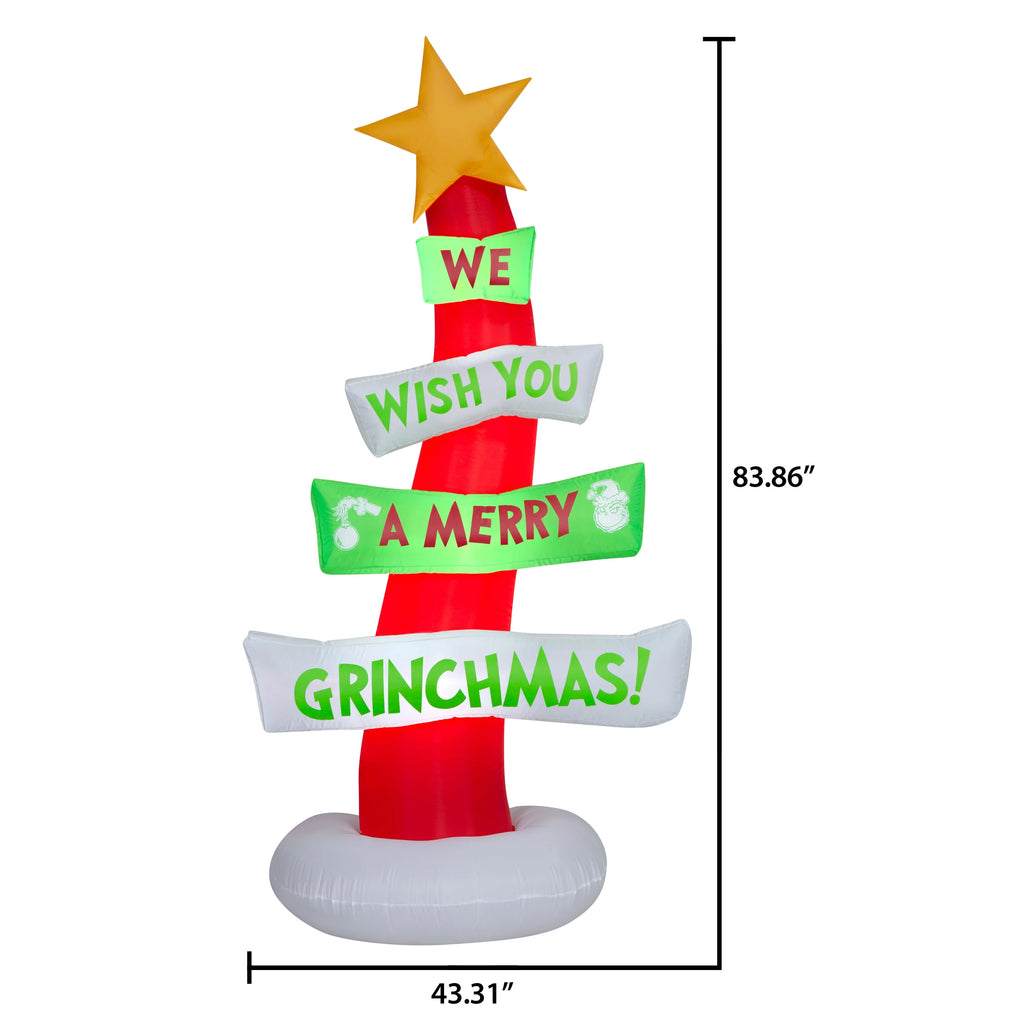 7 Foot Christmas Grinch Sign C289