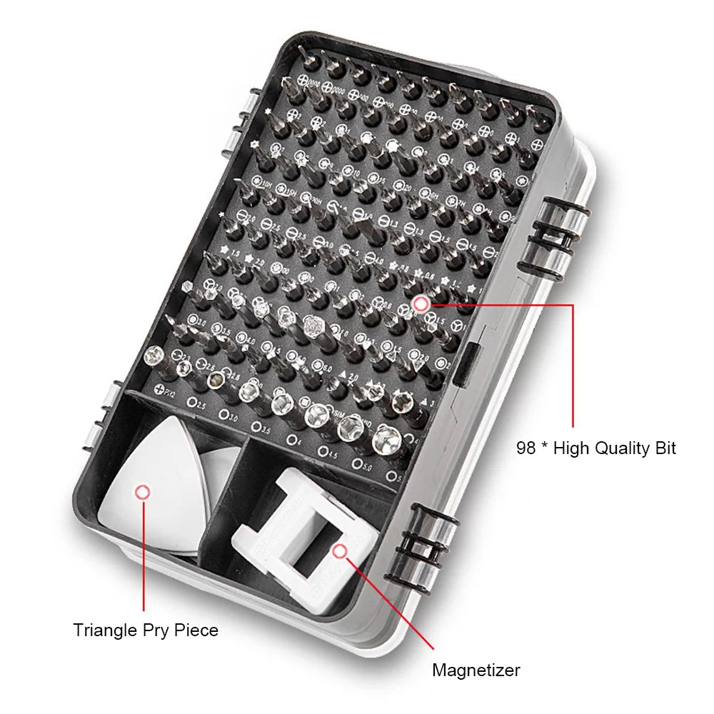 115-In-1 Household Toolbox Set with 98 Bits B822562