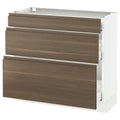 White 3 Drawer Base Cabinet O1869