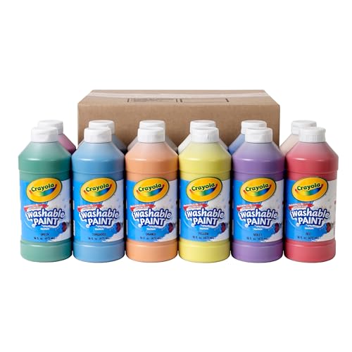 Washable Paint 12ct 16 Oz Nontoxic I640