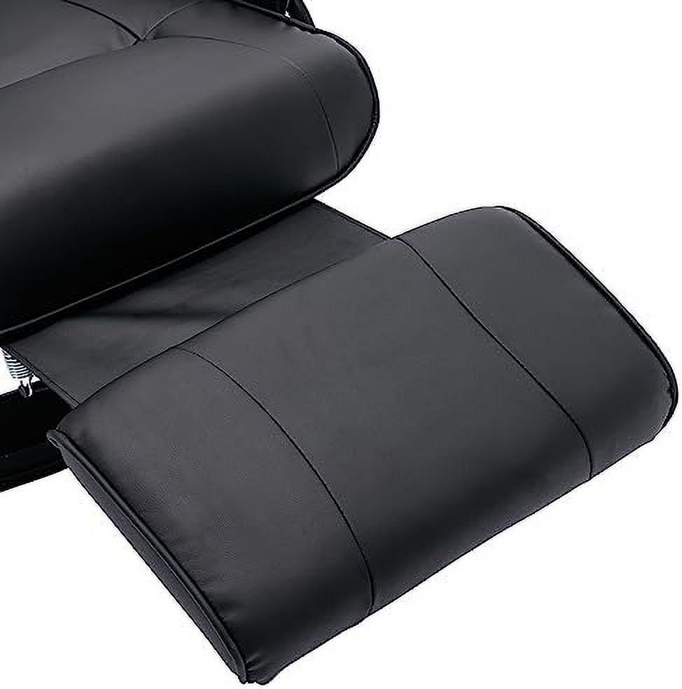 Grey PU Leather Recliner Chair with Footrest K30631