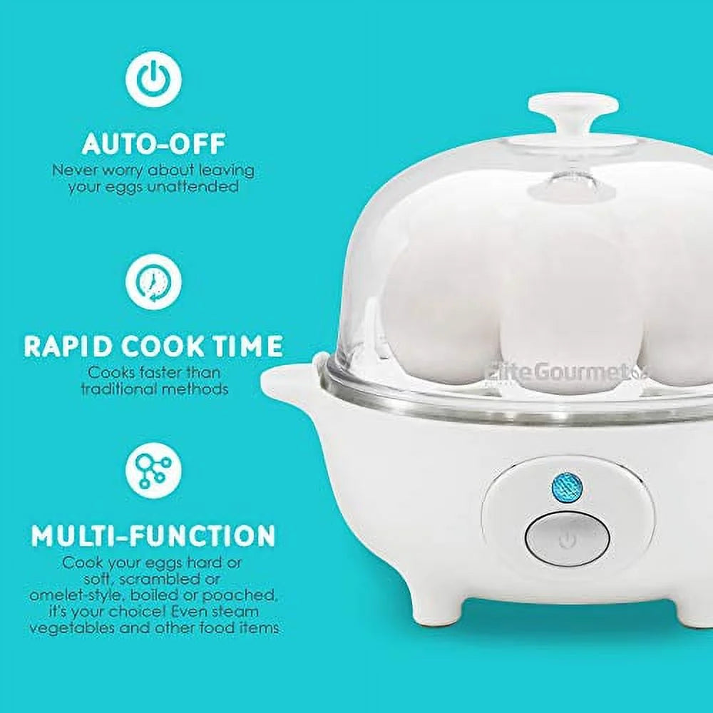 Electric Egg Cooker 7 Egg Capacity White B908785