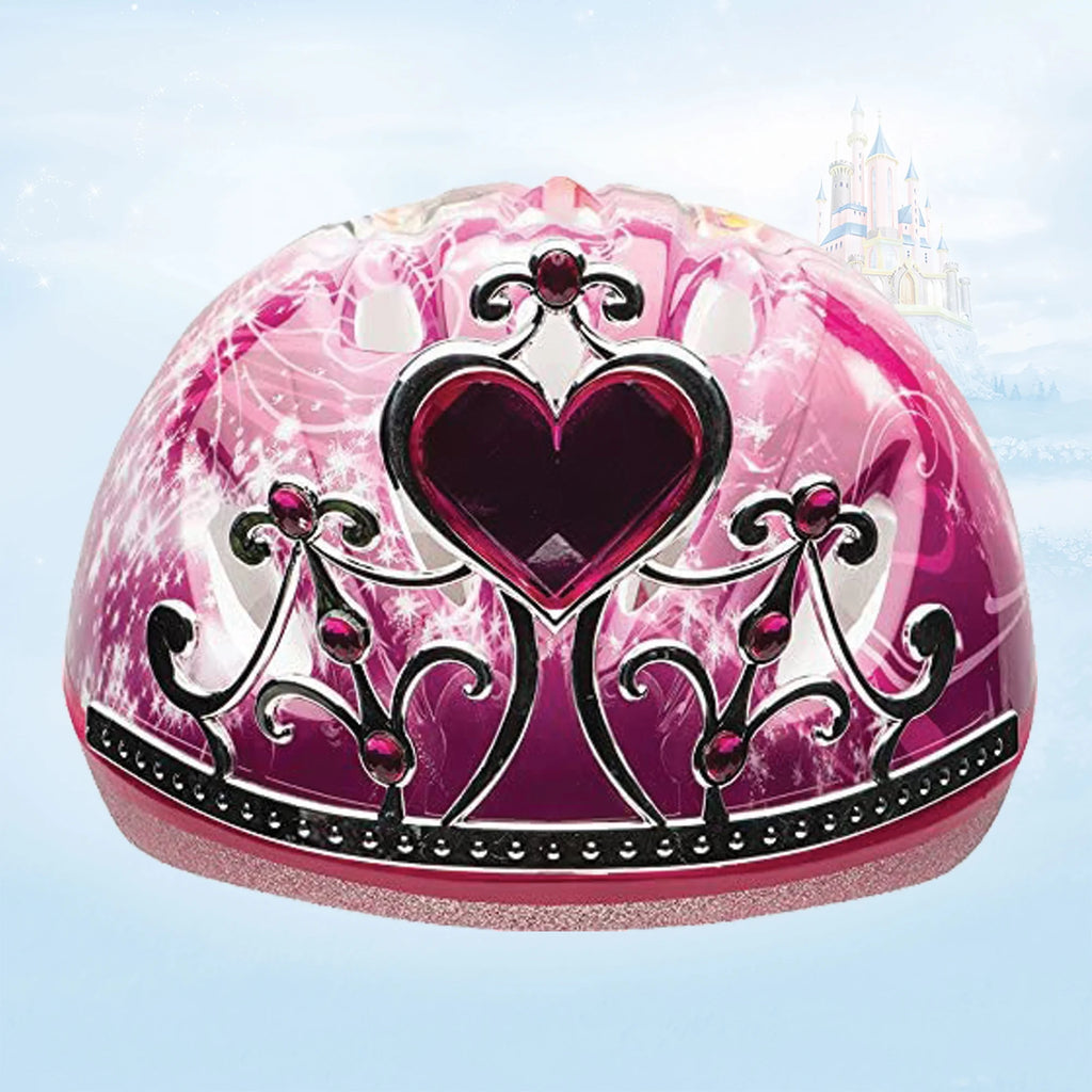 Pink Disney Princess 3D Tiara Bike Helmet, Child 5+ (50-54cm) G30242