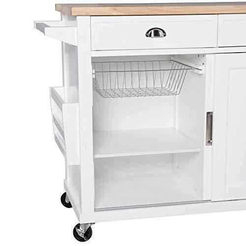 White Kitchen Cart C480129