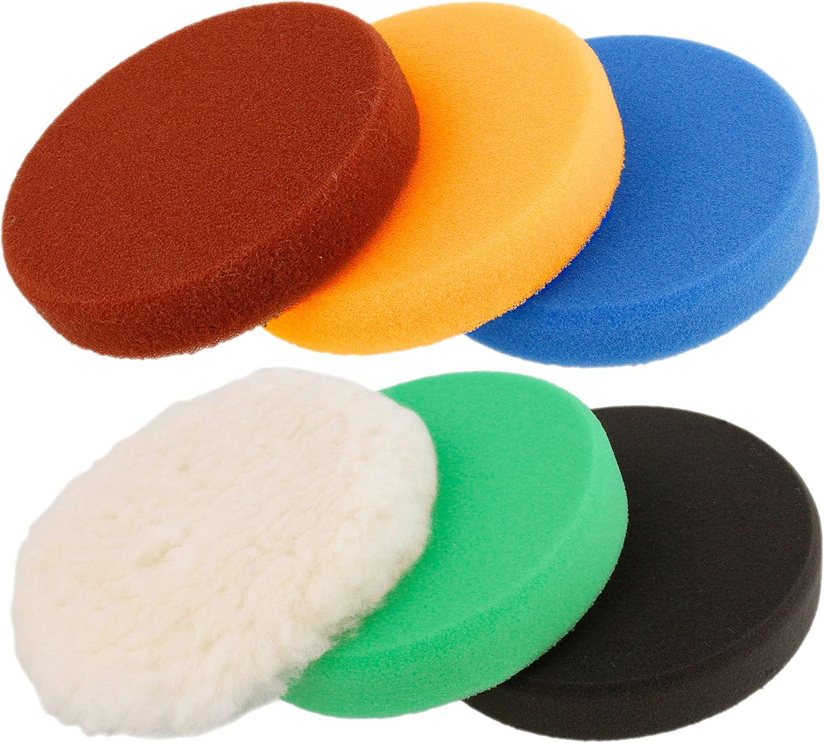 6" Variable Speed Random Orbit Dual-Action Polisher with 6 Pad Buffing and Polishing Kit D12932