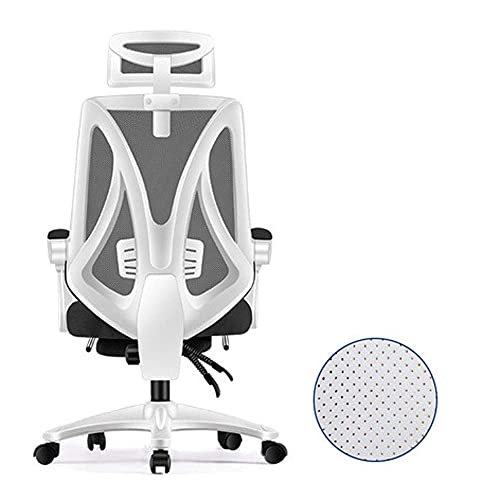 White Frame Green Net Gaming Racing Chair with High Back P324401