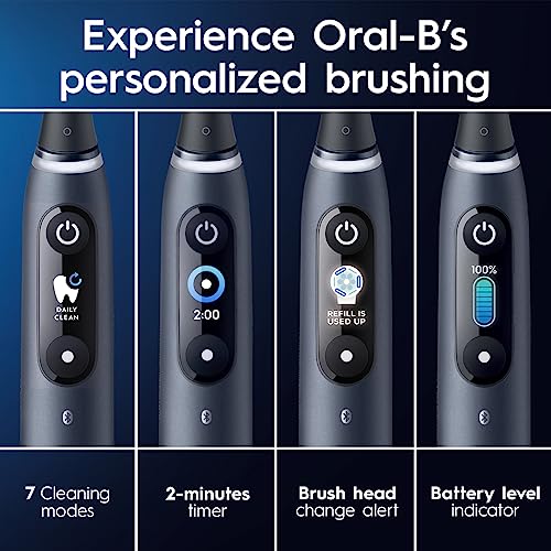 Black Onyx Electric Toothbrush with 3 Replacement Brush Heads B8253