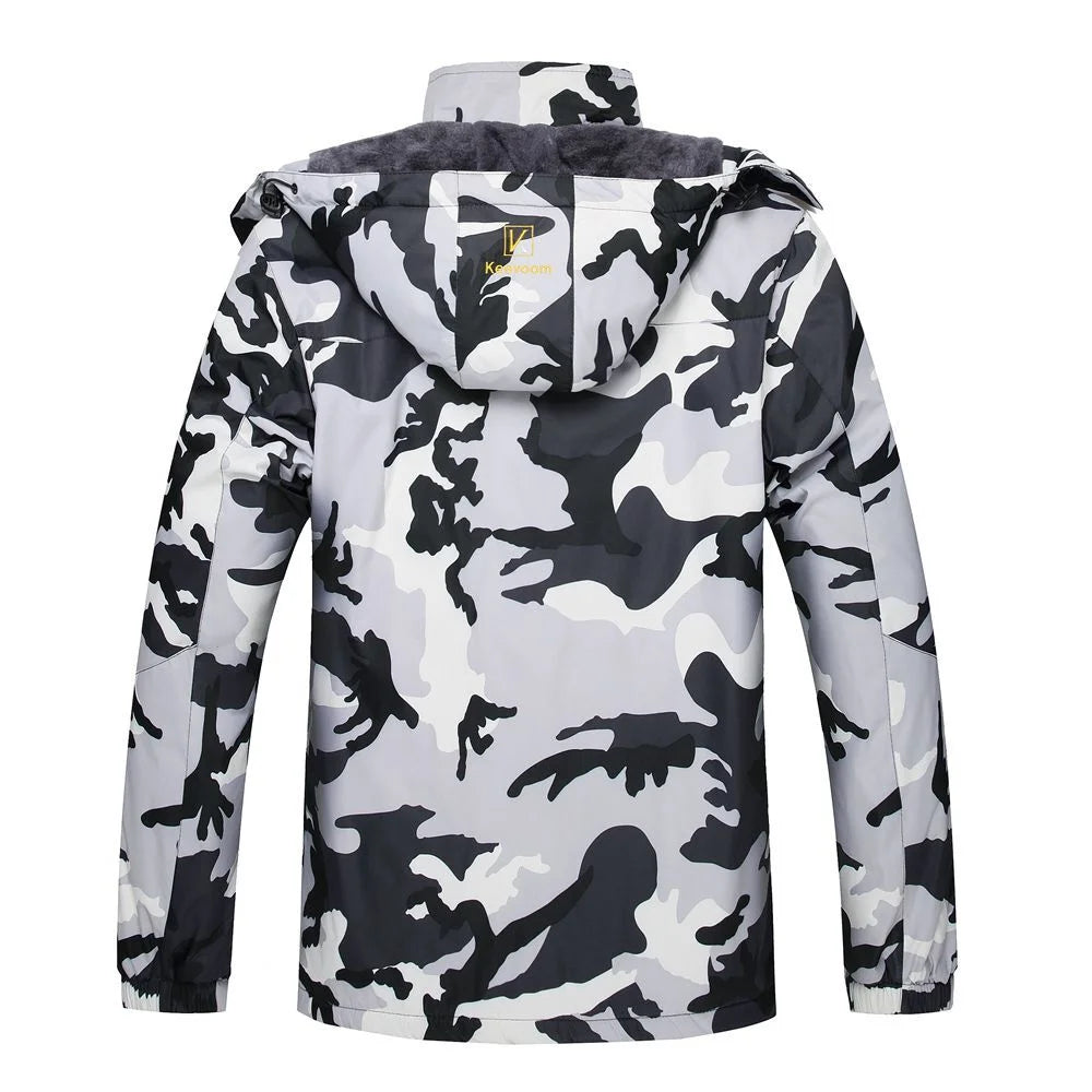Men Waterproof Ski Jacket Winter Snow Coat Windproof Mountain Warm Coat with Hood V635