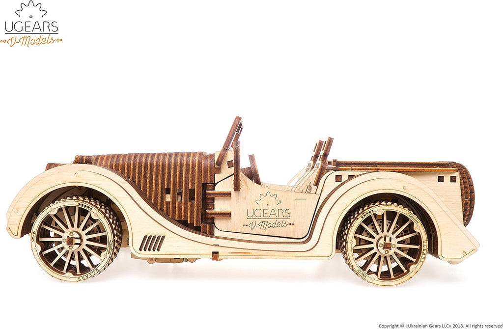 3-D Wooden Puzzle Roadster E871459