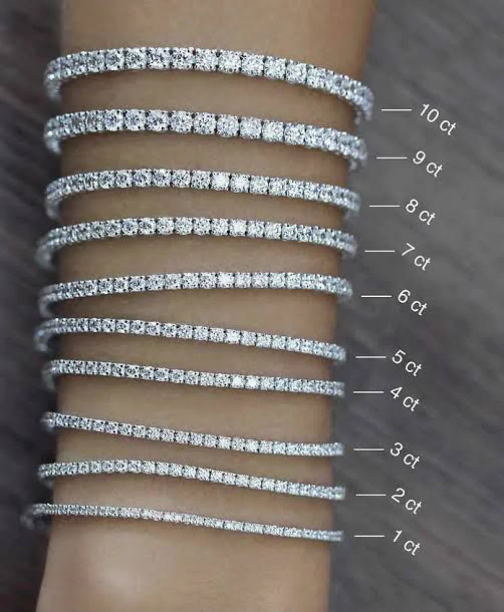 14K White Gold Chain Bracelet D1299